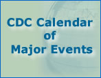 CDC Calendar of major events