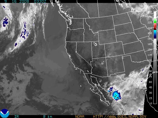 current goes west color enhanced infrared image