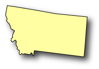 Montana State Outline