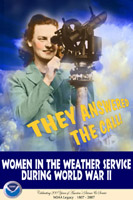 poster - women in the weather service during world war II; Janet Ward, 2004