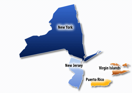 New York-New Jersey Information Office Map