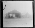  Wright brothers rebuilding their glider in a wooden shed erected in July to serve as a workshop and to house the glider in bad weather, August 1901; Kitty Hawk, North Carolina
