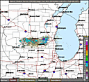 Local Radar for Milwaukee/Sullivan, WI - Click to enlarge