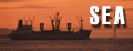 Sea with ship background
