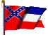 Waving Mississippi Flag