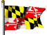 Waving Maryland Flag