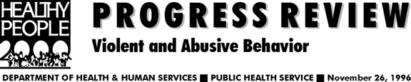 Banner for Violent and Abusive Behavior Progress Review