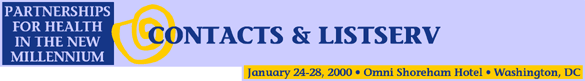 Contacts and listserv banner