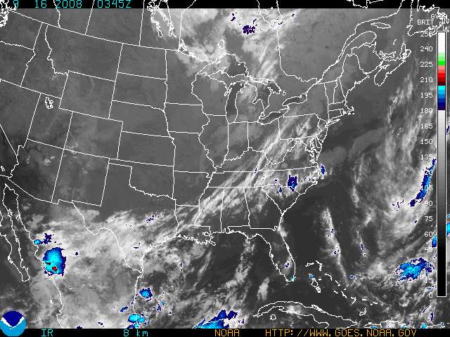 Regional Infrared Satellite Image - Click to enlarge