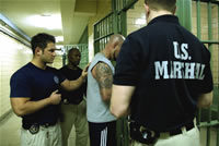 Transporting Prisoners to Jail, Entering cell