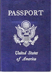 Cover of a passport