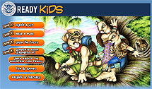 Screenshot of the Ready Kids website.