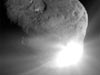 view of comet Tempel 1 after collision with Deep Impact probe