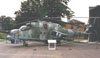This Mil Mi-24 Hind-D Soviet heavy attack helicopter is on display at the Imperial Museum in Duxford, England