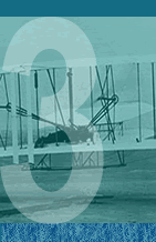 Link to Aerodynamics Index...Wright brothers' aircraft in flight.