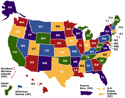 Map of the United States