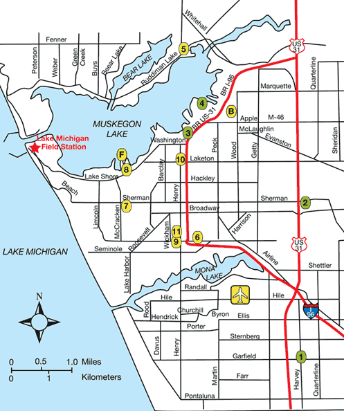 map of Muskegon