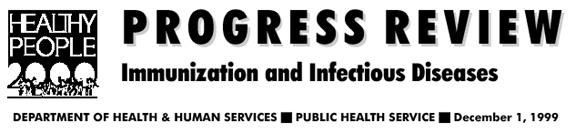 Banner for Immunization and Infectious Disease Progress Review