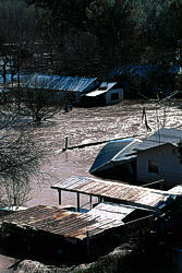Even in the most severe inland flood events, houses usually are not completely submerged.