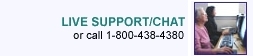 Click here for live support/chat, or call 1-800-438-4380