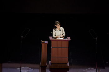 Gov. Sarah Palin takes the stage