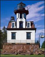 The 1871 Colchester Reef lighthouse housed eleven successive lighthouse keepers and their families on Lake Champlain. The building was moved to the Shelburne Museum in 1952. 
			
—Courtesy Shelburne Museum