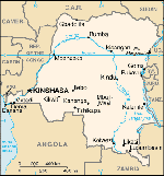 Congo-Kinshasa map