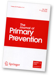 cover of The Journal of Primary Prevention - click to view Web site