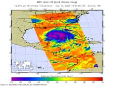 AIRS image of Ike from Sept. 11, 2008