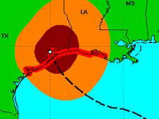 Powerful Ike Slams Texas at 2 a.m. CDT on Verge of Category 3