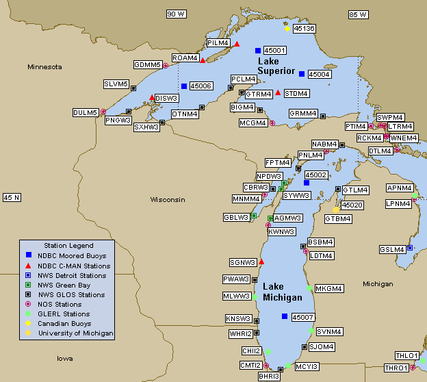 Western Great Lakes Map