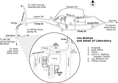 detail map of Los Alamos