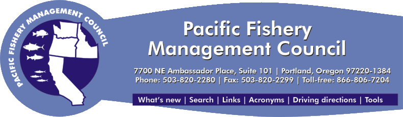 Pacific Fishery Management Council Logo, Address, and Phone Number