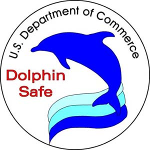 NOAA image of Dolphin Safe logo.