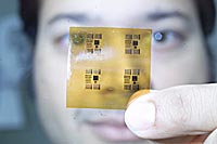 The ability to print the PARC plastic transistors on flexible substrates may allow manufacturers to produce electronic "paper" and computer displays that roll up like a window shade.