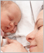 a photo of a baby and mother