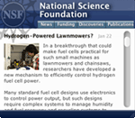 NSF Information Widget Screenshot
