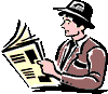 Person Reading Newspaper