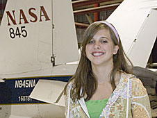 NASA Dryden intern Julianna Plumb