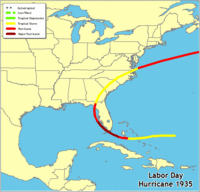 Click for a larger map of the Labor Day Hurricane of 1935