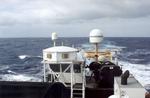 RHB profiler taking data at sea during the 
Dutch Harbor to San Diego Transit (September - October, 2000).