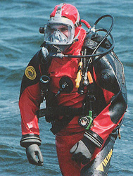 photo: Diver in Pollution Suit