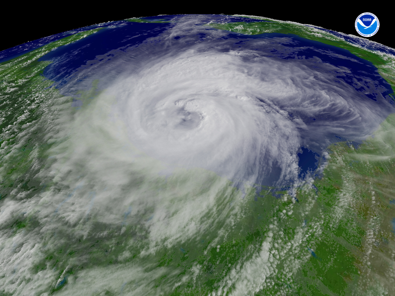 Hurricane Ike regional imagery, 2008.09.12 at 2045Z. Centerpoint Latitude: 28:39:13N Longitude: 94:43:28W. 
