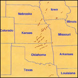 tornado tracks in the Plains Outbreak