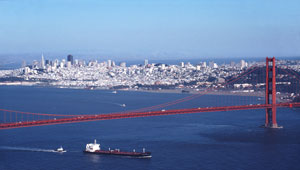 Arial view of San Francisco