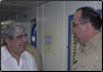 photo thumbnail: CAPT Dean Coppola exchanges greetings with the vice president of the Republic of Guatemala as the USPHS Commissioned Corps arrives as part of Operation Continuing Promise.