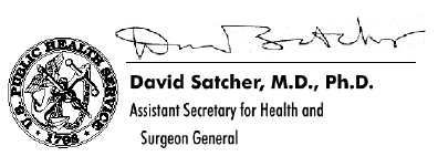 image of signature of David Satcher, M.D., Ph.D.
