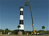 The lamp room is replaced on the Cape Canaveral Lighthouse.