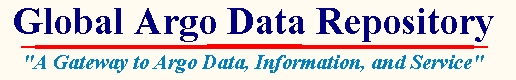 Global Argo Data Repository banner image