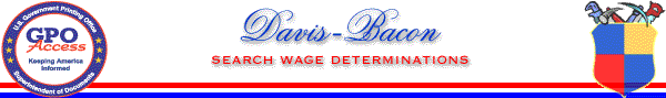 Davis-Bacon - Search Wage Determinations